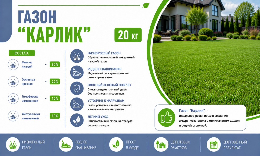 газон Карлик 20 кг